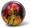 Picture of Brunswick Rhino Red Black Gold Pearl Bowling Ball