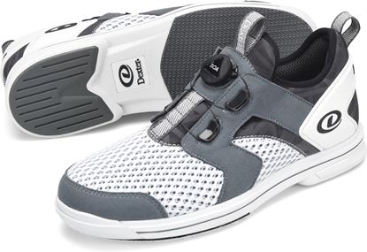 Picture of Dexter Men's DexLite Pro BOA White Grey Right Hand Wide Bowling Shoes