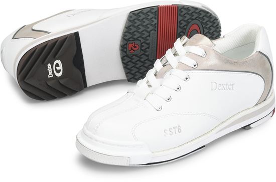 Picture of Dexter Women's SST 8 Pro White Champagne Bowling Shoes