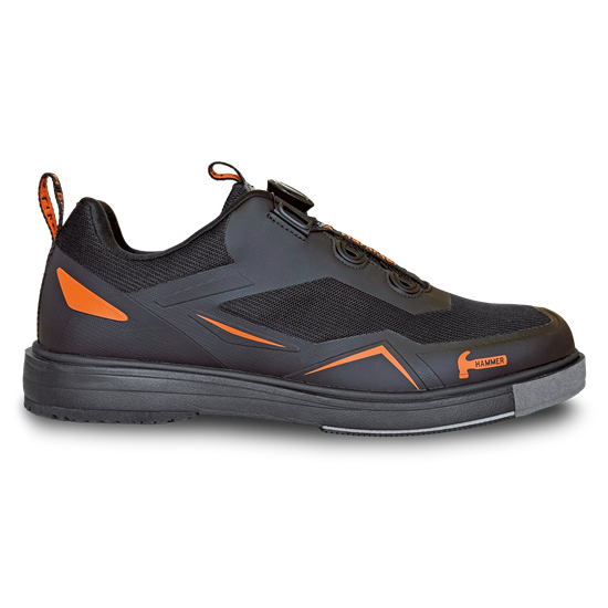 Picture of Hammer Men's Vibe Black Orange Right Hand Bowling Shoes