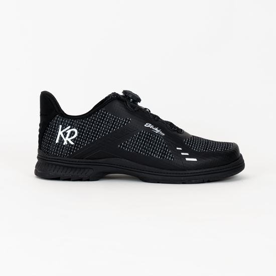 Picture of KR Strikeforce Men's Jet FT Black Silver Right Hand Wide Bowling Shoes
