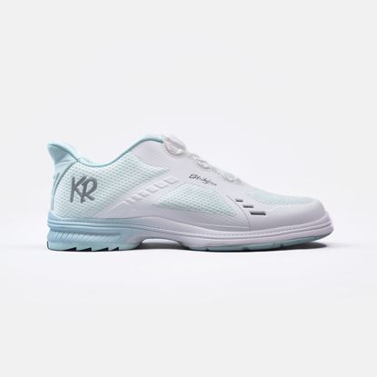 Picture of KR Strikeforce Women's Lady Jet White Teal Right Hand Bowling Shoes