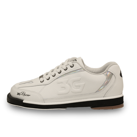 Picture of 3G Men's Racer White Holo Right Hand Bowling Shoes