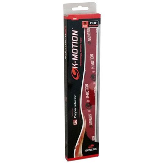 Picture of Genesis K Motion Tape Pre cut Red 20 Piece