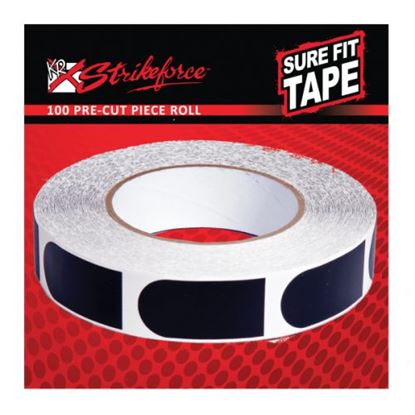 Picture of KR Strikeforce Sure Fit Tape 1/2" Black Smooth 100 Piece