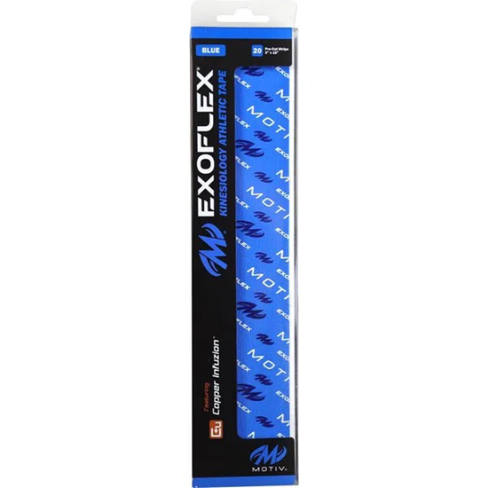 Picture of Motiv ExoFlex Kinesiology Tape Pre Cut Blue