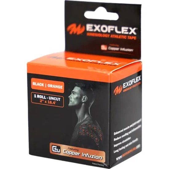 Picture of Motiv ExoFlex Kinesiology Tape Roll Black Orange