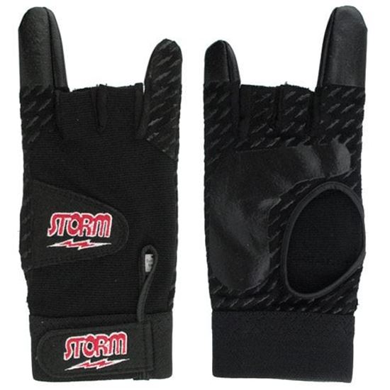 Picture of Storm Xtra Grip Wrist Support Black Left Hand Bowling Glove