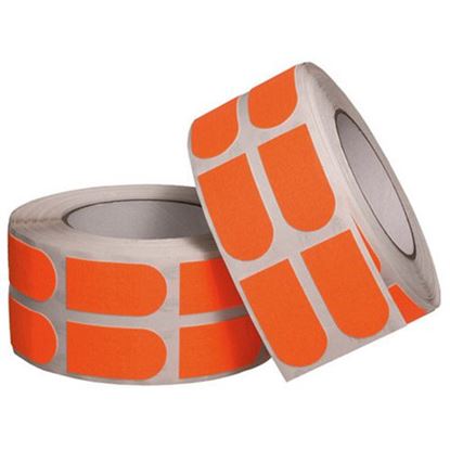 Picture of Turbo Grip Strips Tape Orange 1" Precut Fitting Tape 500 Count Roll