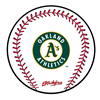 Picture of KR Strikeforce MLB Oakland A's Round Baseball Shammy