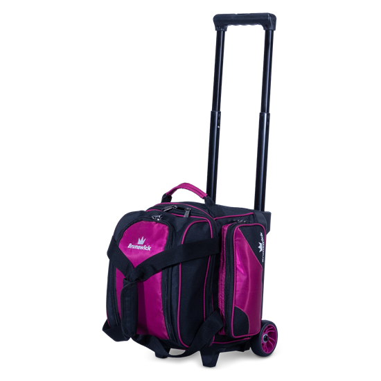 Picture of Brunswick Zone 1 Ball Roller Raspberry Bowling Bag