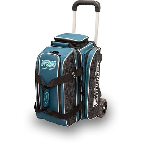 Picture of Storm Rolling Thunder 2 Ball Roller Steel Blue Black Bowling Bag