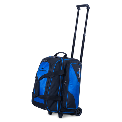 Picture of Brunswick Zone Double 2 Ball Roller Blue Bowling Bag