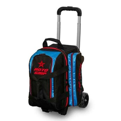 Picture of Roto Grip All Star Edition Competitor 2 Ball Double Roller Black Red Blue Bowling Bag