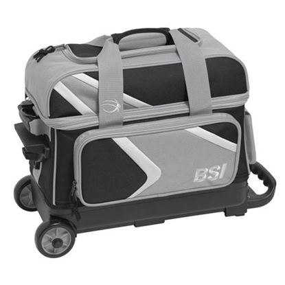 Picture of BSI Dash 2 Ball Double Roller Grey Bowling Bag