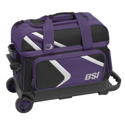 Picture of BSI Dash 2 Ball Double Roller Purple Bowling Bag