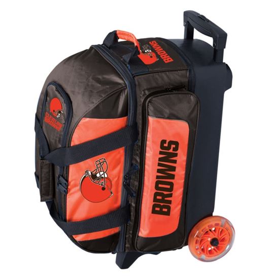 Picture of KR NFL 2 Ball Double Roller Cleveland Browns Bowling Bag