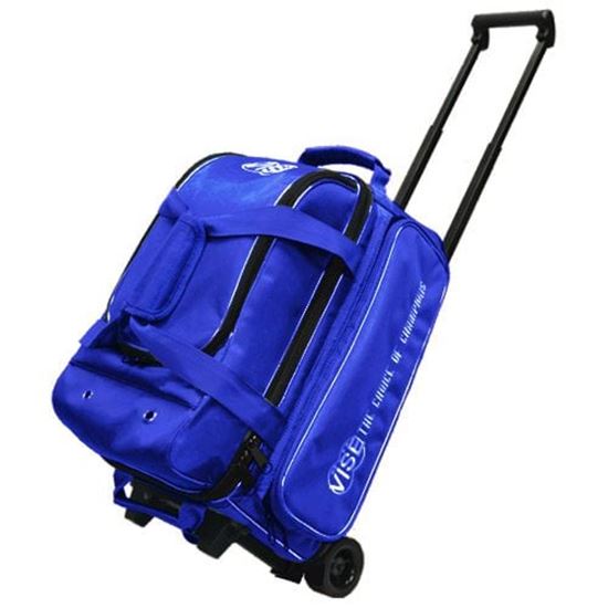 Picture of VISE 2 Ball Economy Double Roller Blue Bowling Bag