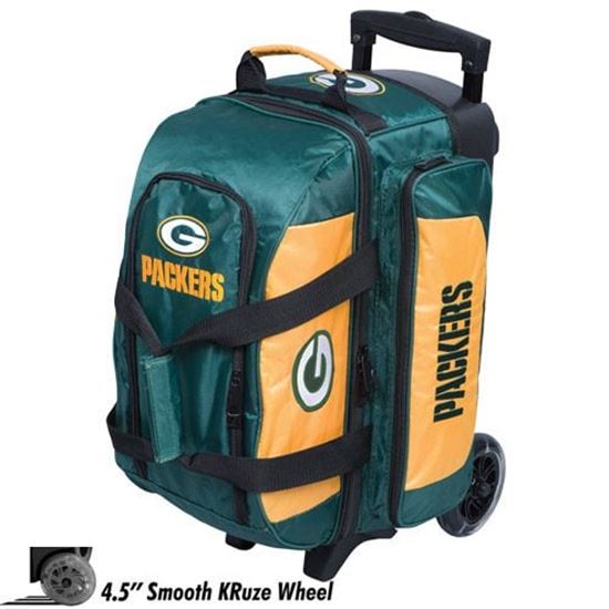 Picture of KR NFL 2 Ball Double Roller Green Bay Packers Bowling Bag