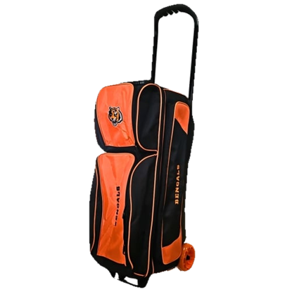 Picture of KR Cincinnati Bengals Premium 3 Ball Triple Roller NFL Bowling Bag