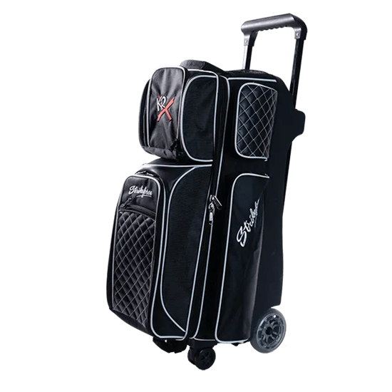 Picture of KR Strikeforce Royal Flush 3 Ball 360 Triple Roller Black Bowling Bag