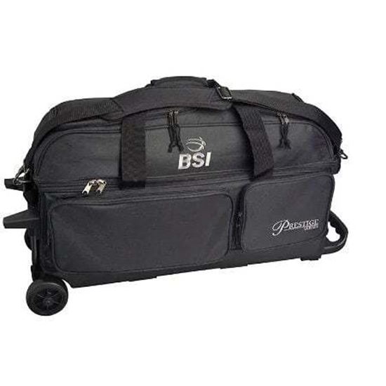 Picture of BSI Prestige 3 Ball Triple Roller Black Bowling Bag