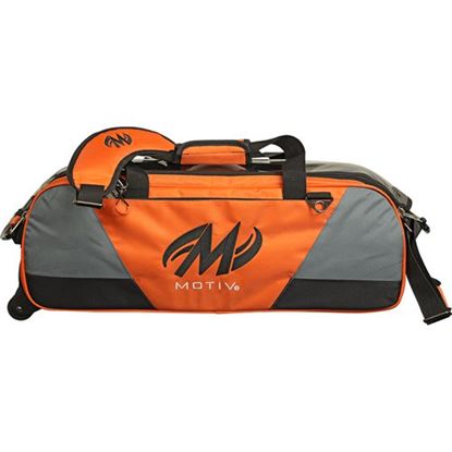 Picture of Motiv Ballistix 3 Ball Triple Tote Tangerine Bowling Bag