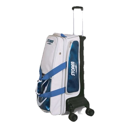 Picture of Storm 3 Ball White Blue Rolling Thunder Signature Bowling Bag