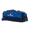 Picture of Brunswick Punisher 3 Ball Triple Tote Roller Blue Green Bowling Bag