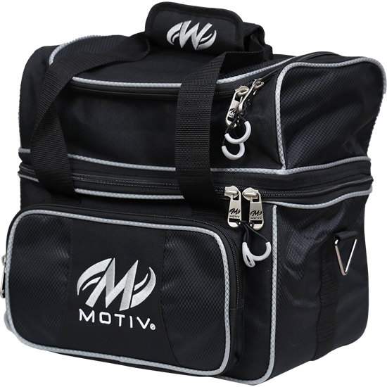 Picture of Motiv Prevail 1 Ball Single Tote Covert Black Bowling Bag