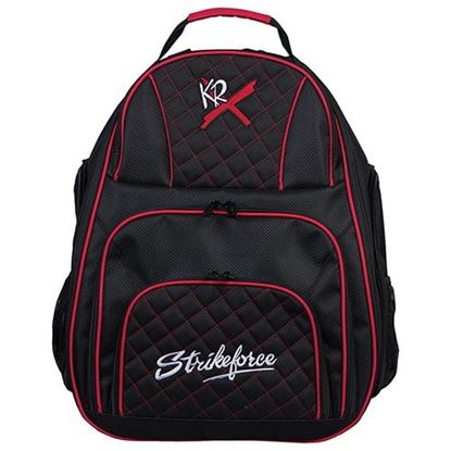 Picture of KR Deuce Backpack Black Red 2 Ball Bowling Bag
