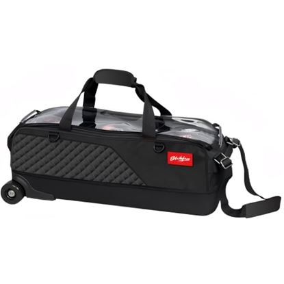 Picture of KR 3 Ball Diamond Black Slim Triple Roller Bowling Bag