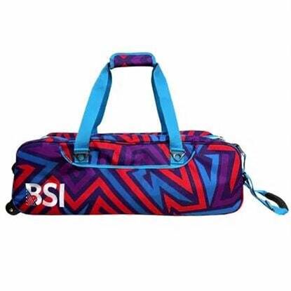Picture of BSI 3 Ball Triple Roller Tote Teal Purple Red Bowling Bag