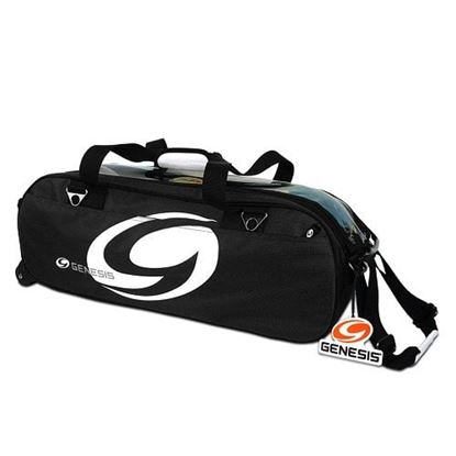Picture of Genesis Sport 3 Ball Triple Tote Black Bowling Bag