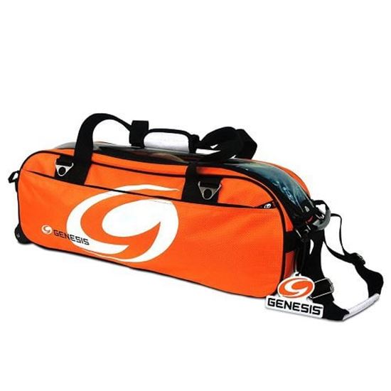 Picture of Genesis Sport 3 Ball Triple Tote Orange Bowling Bag