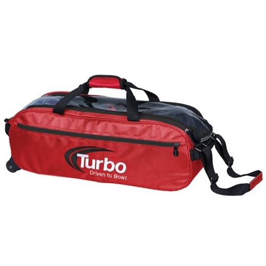 Picture of Turbo Pursuit 3 Ball Travel Tote Red Bowling Bag