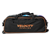 Picture of Velocity 3 Ball Triple Tote With Shoe Pouch Black Orange Bowling Bag