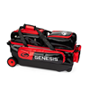 Picture of Genesis Sleek Gloss 3 Ball Triple Roller Black Red Bowling Bag
